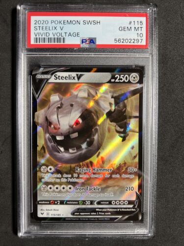 🔥 Pokemon PSA 10 Vivid Voltage Gem Mint Steelix V #115 | eBay 🔥 Pokemon PSA 10 Vivid Voltage Gem Mint Steelix V #115 | eBay