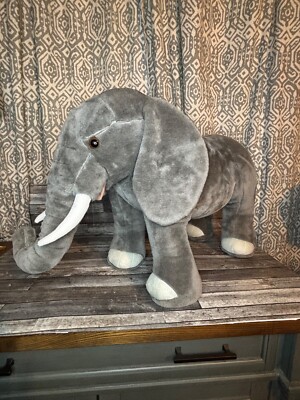Melissa & Doug Giant Elephant - Lifelike Stuffed Animal (over 3 feet long)