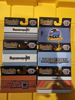 New M2 MACHINES 2024 Squarebody Syndicate Set of 6 Trucks with Sleeve