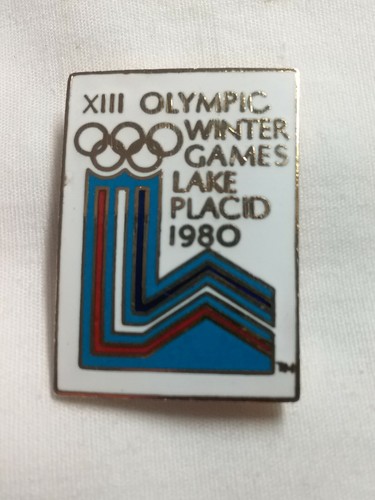 XIII Olympic Winter Games Lake Placid Pin 1980 Goldtone