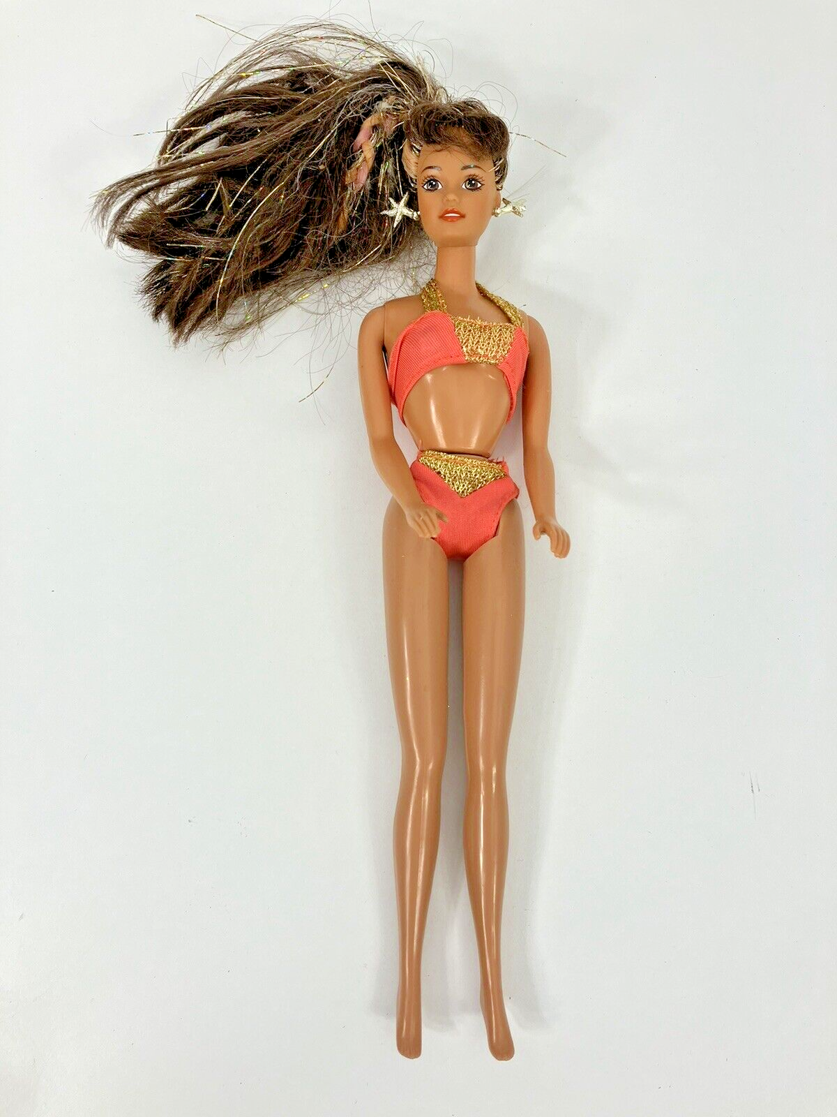 Vintage 1996 Splash N Color Teresa Barbie Doll Tinsel Sunset