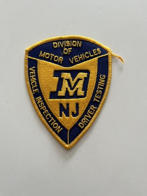 NEW JERSEY DIVISION OF MOTOR VEHICLES INSPECTION DRIVER TESTING PATCH