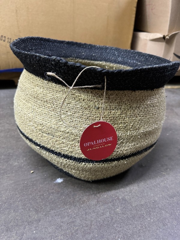 Opalhouse & Jungalow Seagrass Basket Black Decorative Designed TARGET NEW