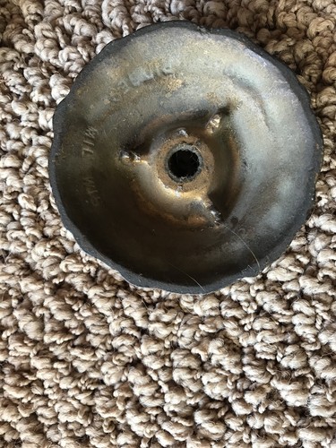 VINTAGE SOLID CAST BRASS WALL SCONCE - NEEDS REFURBISHMENT