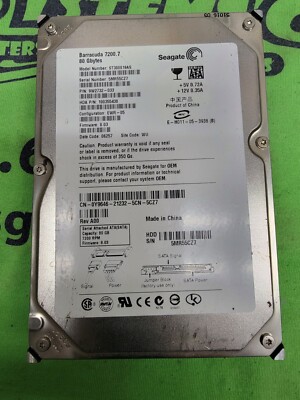 Seagate Barracuda 7200.7 80GB Internal SATA 7200RPM 3.5'' Hard Drive ST380819AS