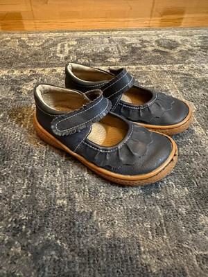 Livie and Luca Ruche Classic Navy Blue Mary Jane Toddler Girls Shoes 9
