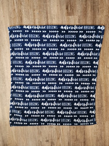 Navy White Adventure Begins Arrows Lovey