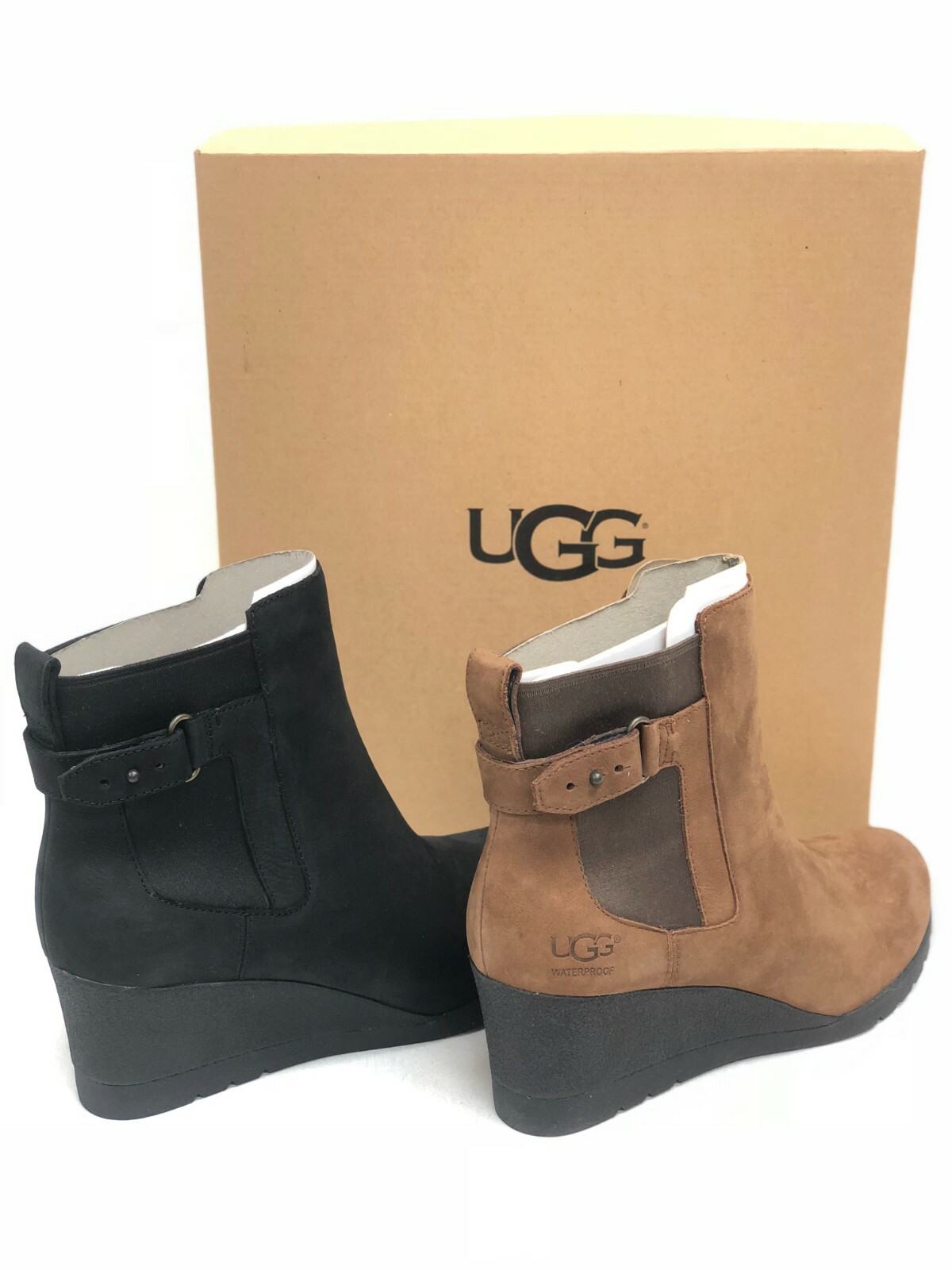 UGG Women's Indra Waterproof Leather Wedge Ankle Boots UGG Women's Indra Waterproof Leather Wedge Ankle Boots