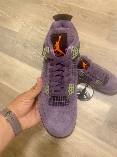 Pre-owned Jordan Nike Air  4 Retro 'canyon Purple Orange' Aq9129-500 Women's 9, Men's 7.5