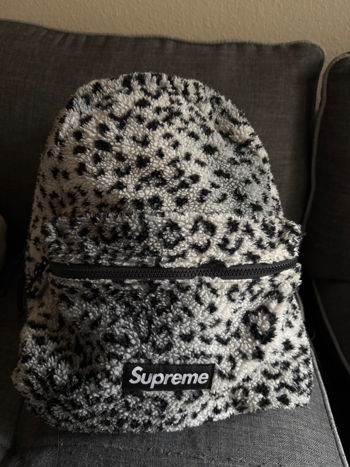 J*様 新品未使用 Supreme Leopard Fleece Backpac Supreme Leopard Fleece Backpack color YELLOW fashion goods