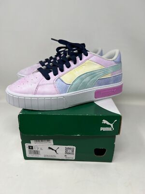 NWB NEW WOMEN'S PUMA CALI STAR TIE DYE OPERA MAUVE-WHITE Sneaker US 9 EUR 40