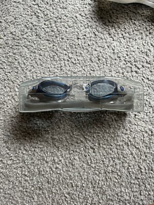 Brand New Leader Flash II Junior EB Clear/Blue Adjustable Swim Goggles AG0845-CB