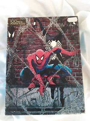 Amazing Spider-man 100 Piece Jigsaw Puzzle 1988 Marvel Entertainment Group Toy