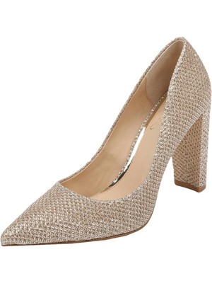 

BADGLEY MISCHKA Женские бежевые туфли без шнуровки с острым носком на блочном каблуке Rumour, Бежевый, JW3152