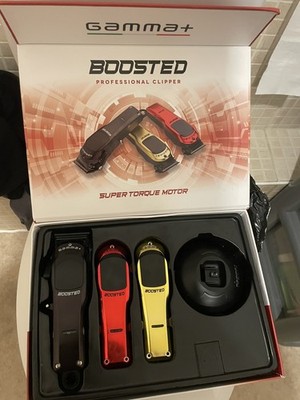 Gamma+ BOOSTED トリマー 3色カバー付属セット GAMMA+ Professional Barber Haircut Trimmer Set, Super Torque
