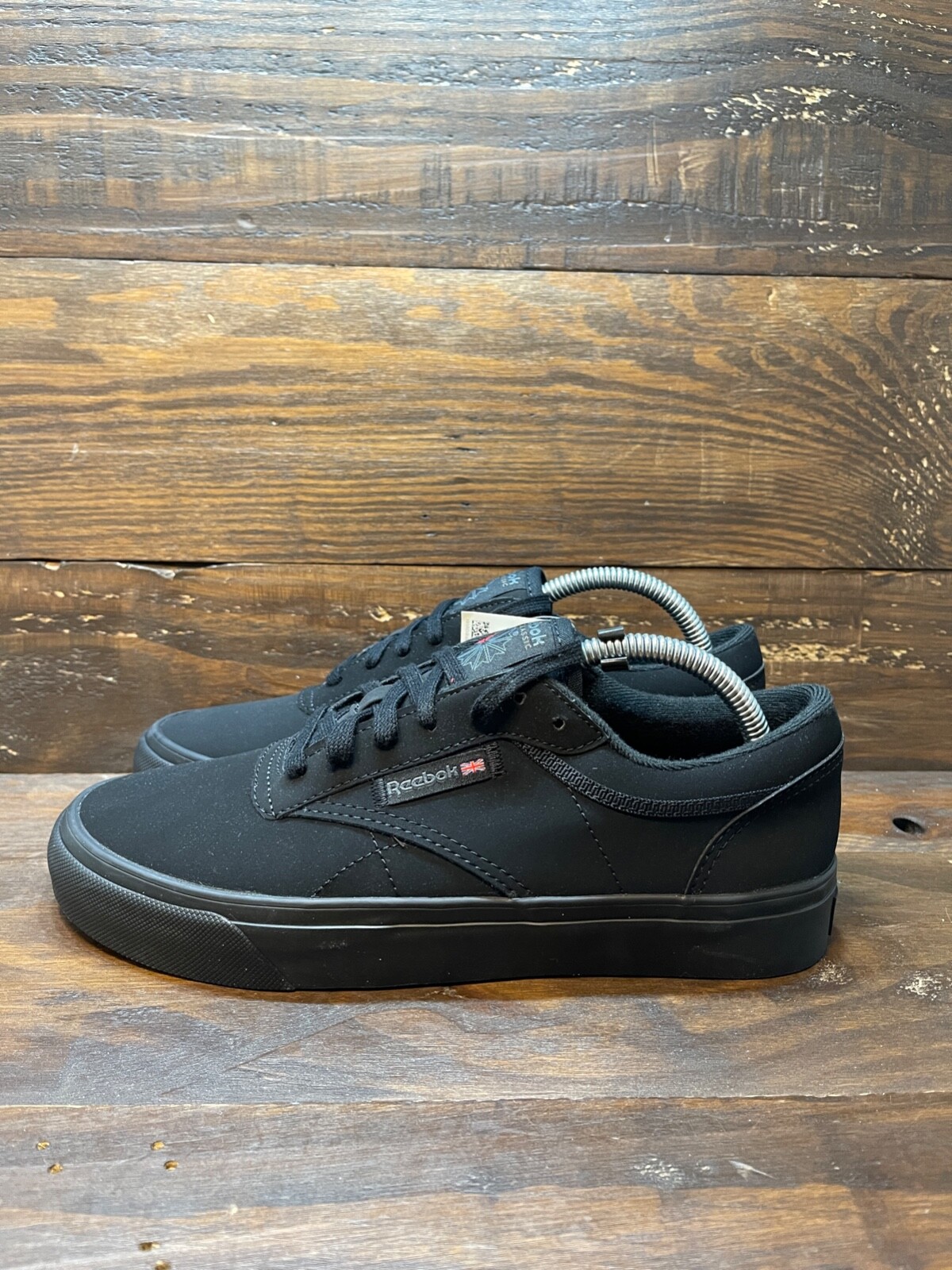 美品 23.5㎝◎Reebok CLUB C スニーカー 黒 スウェード 太紐 美品 23 5㎝ Reebok CLUB C スニーカー 黒 スウェード 太紐