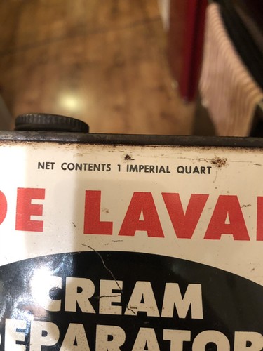 De Laval Cream Separator Tin