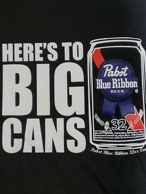 New-Pabst Blue Ribbon Tee Shirt (Size Small)  Retro Beer