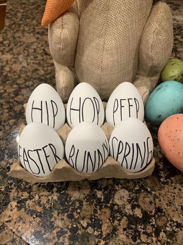 Rae Dunn Inspired Easter Eggs
