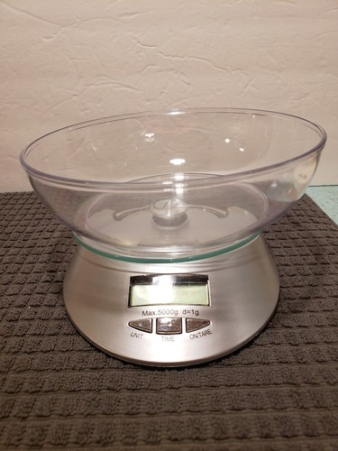 NEW Real Appeal Electronic Food Scale with Plastic Bowl