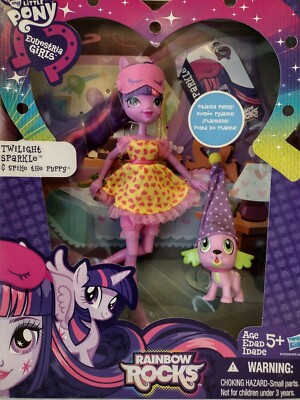 My Little Pony Equestria Girls Rainbox Rocks Twilight Sparkle & Spike The Puppy