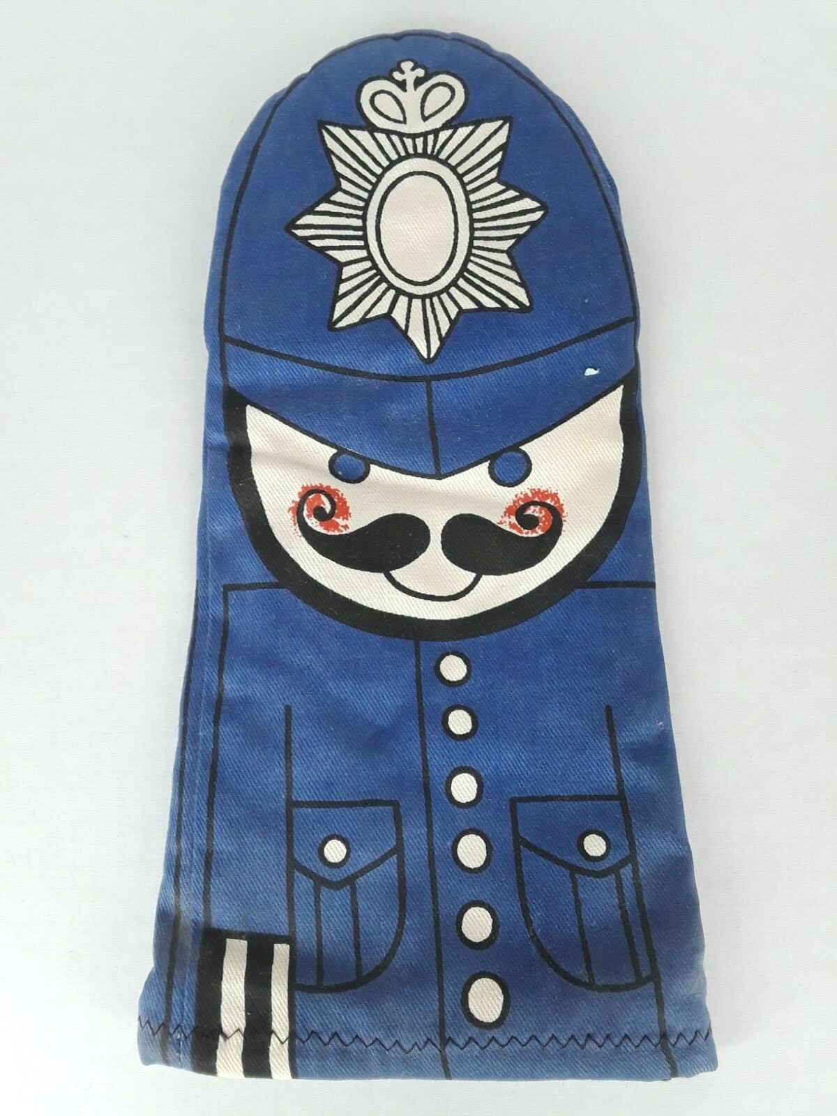Vintage CUCKOOBIRD English Bobby Police Oven Mitt Potholder Made in England
