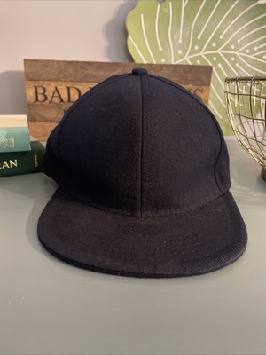 Original Plain Fitted Caps Flat Bill Hats [[ Hatco ]] Solid Blue Color, Great Co