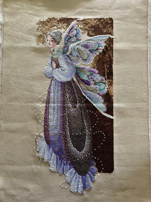 Lavender & Lace-Fairy Grandmother- Completed Stitched