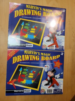 2 Marvin's Magic Drawing Boards - No Mess Doodle Art Create Endless Pictures New