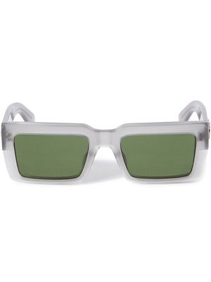 Pre-owned Off-white Oeri114s24pla0010855 Moberly Grey Sunglasses