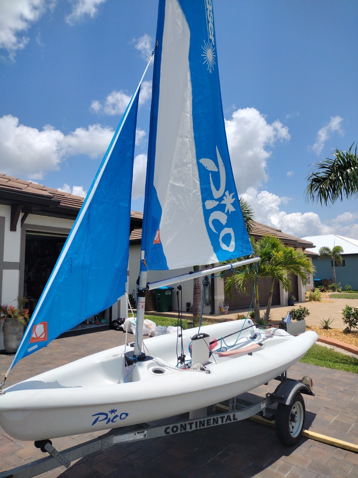 Laser Pico Sail Boat With Dolly And Trailer Used Laser Pico for sale in Cape Coral, Florida