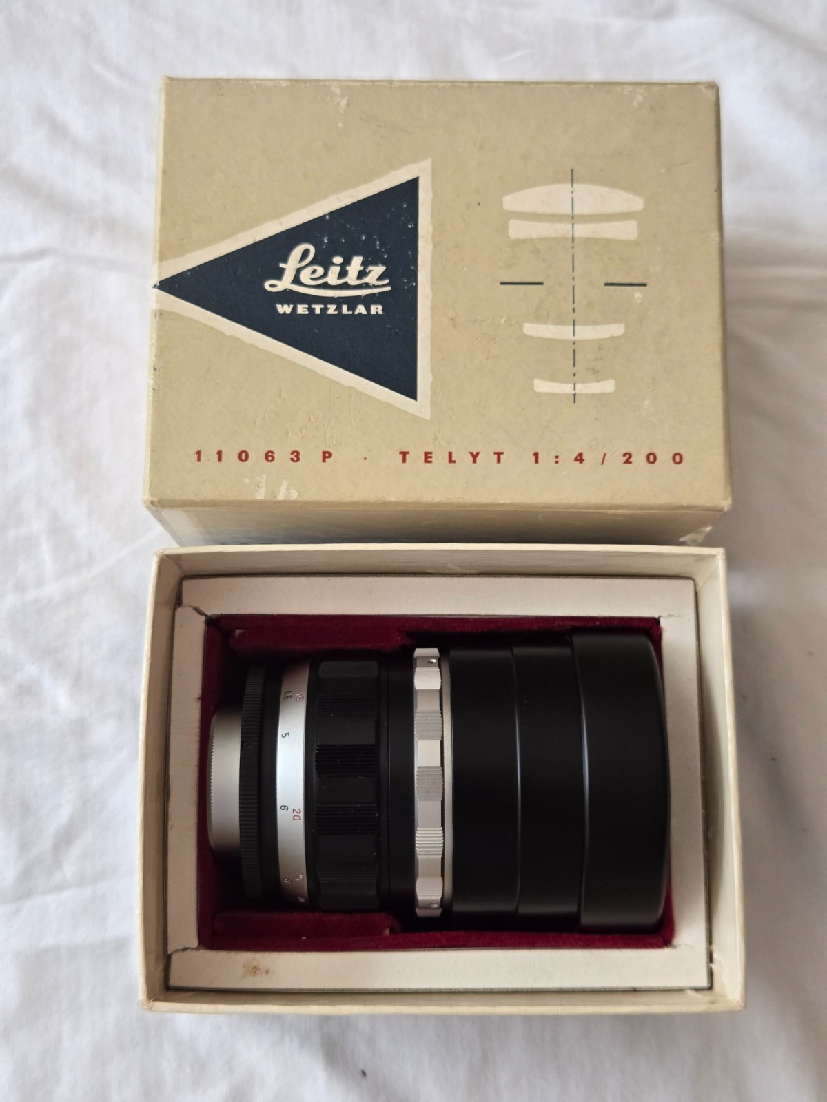 1円〜 Leica ライカ TELYT-R 200mm F4.5 レンズ 箱付 動作未確認 現状