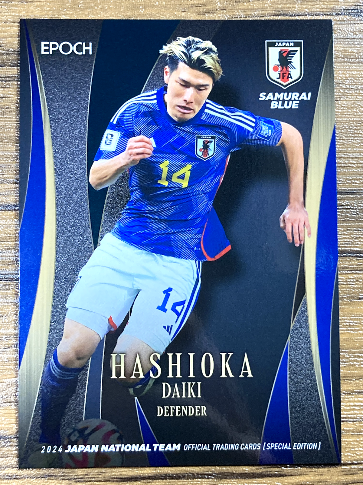 Samurai Blue Japan National Team Soccer Card Epoch 2024 No