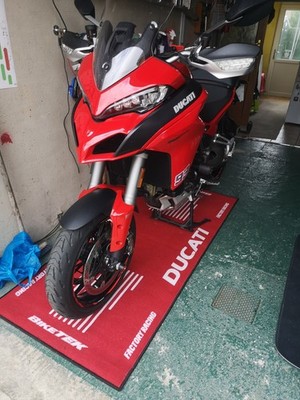 ビット BIKETEK SERIES 3 DUCATI RED WHITE WORKSHOP GARAGE PIT MAT
