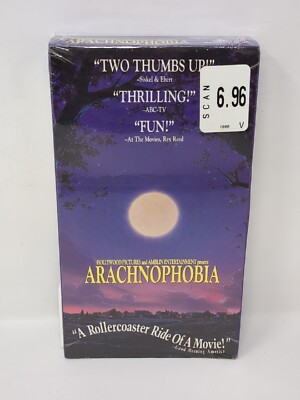 Arachnophobia VHS 1991 New Sealed Watermark And Proof Of Purchase In Tact VTG