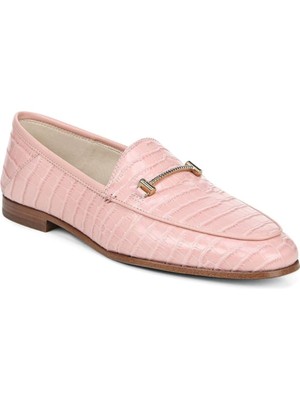 

SAM EDELMAN Женские розовые лоферы без шнуровки Loraine из крокодиловой кожи на круглом каблуке, 6 м, Розовый, E85199L