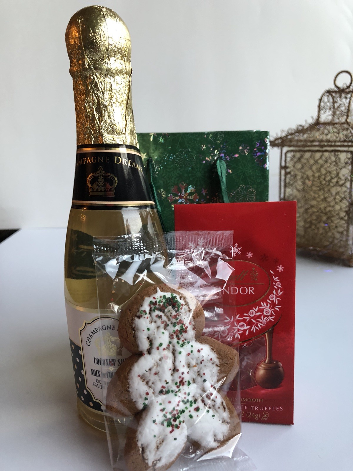 Christmas Lindor Chocolates English Lavender Bubble Bath Tazo Chai Tea Gift