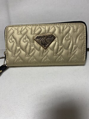 Baby Phat Gold Leather Wallet/Wristlet