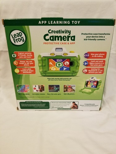 Leap Frog Creativity Camera w Protective Case & App iPhone iPod Touch Toy 2013