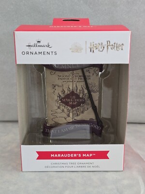 Hallmark Christmas ornament Wizarding World of Harry Potter Marauders Map Wand