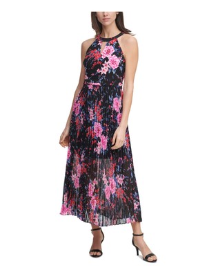 

GUESS Женская черная юбка с подкладкой спереди без рукавов Maxi Fit + Расклешенное платье, Черный