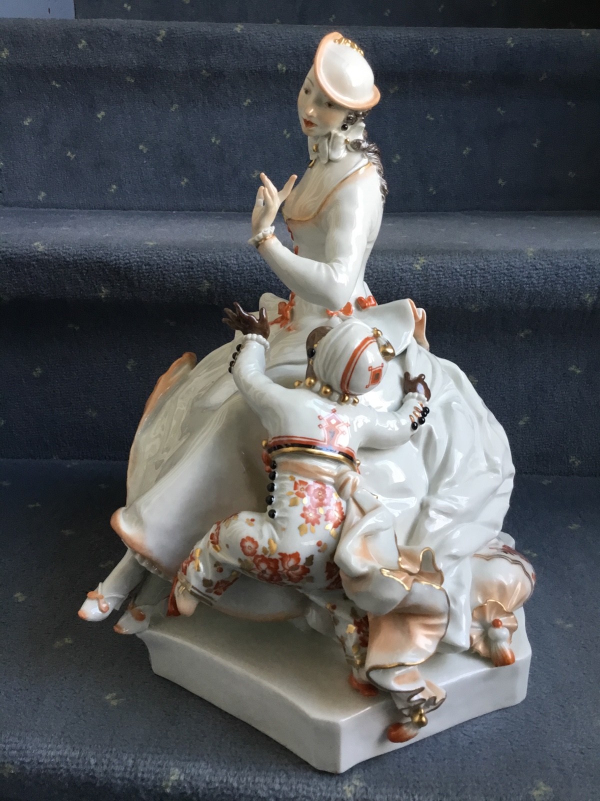 Meissen figural group Scheurich Art Nouveau mint 1924 - 1934