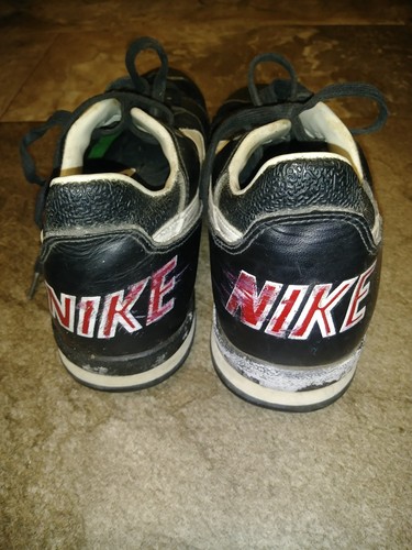 Vintage Nike Shark Cleats Size 10. Football Black White Red