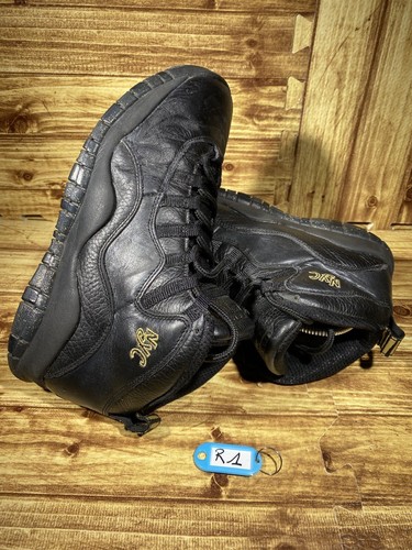 Nike Air Jordan 10 Retro 'NYC' Black Grey Gold Men Size 8