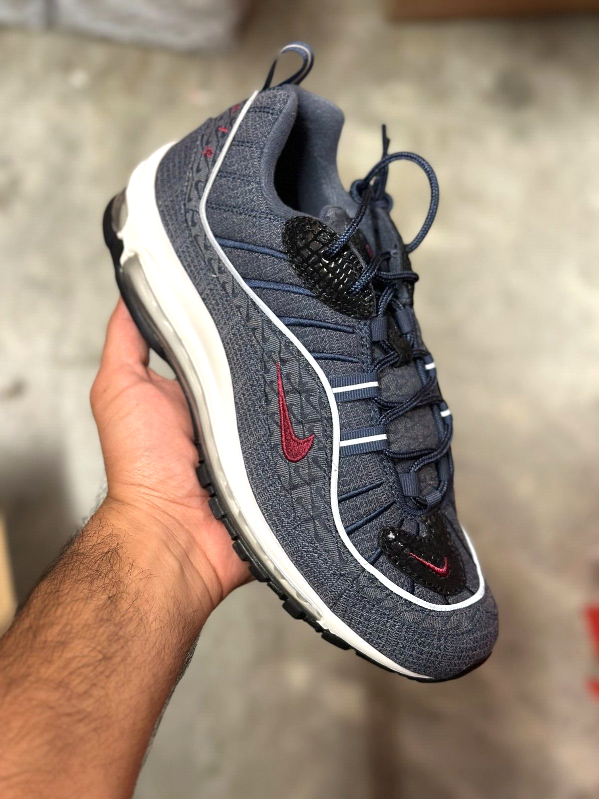 nike air max 98 qs thunder blue