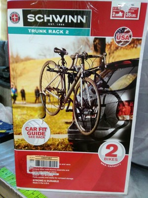 schwinn signature trunk mount 2 bike rack compatibility