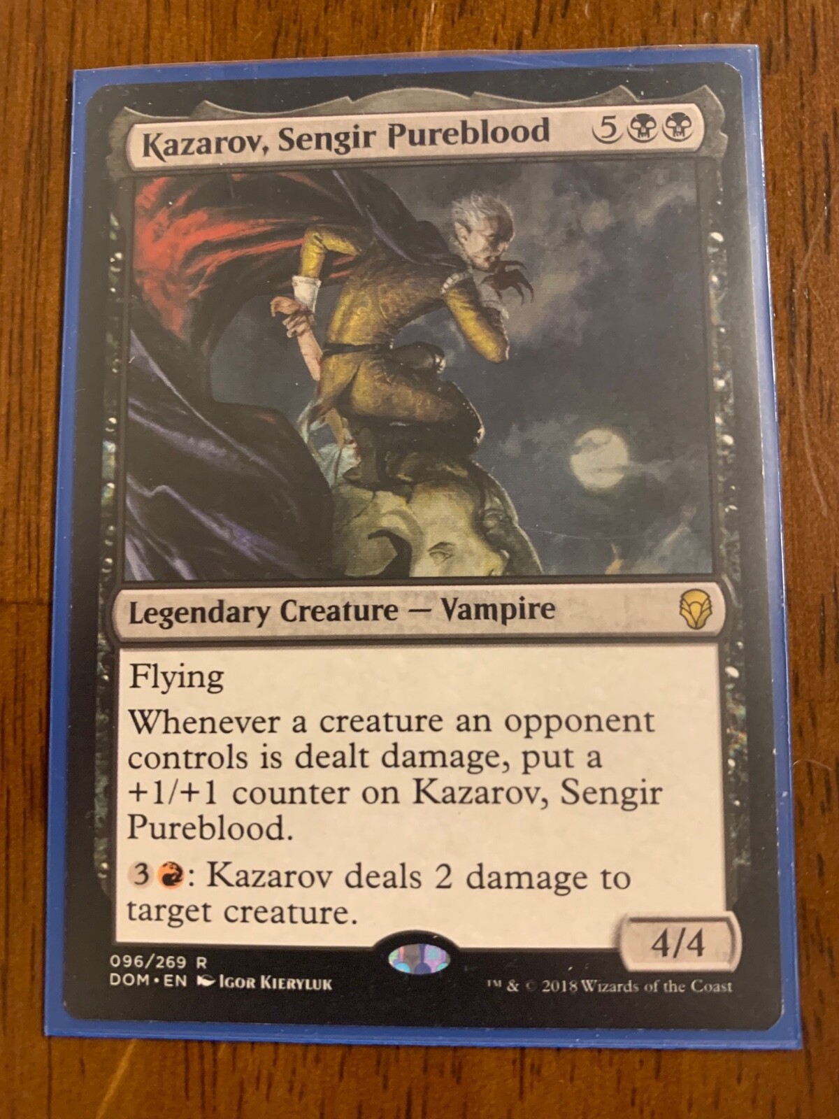 Kazarov, Sengir Pureblood 2x FOIL DOM MTG Dominaria Rare MINT black Kazarov, Sengir Pureblood 2x FOIL DOM MTG Dominaria Rare MINT black