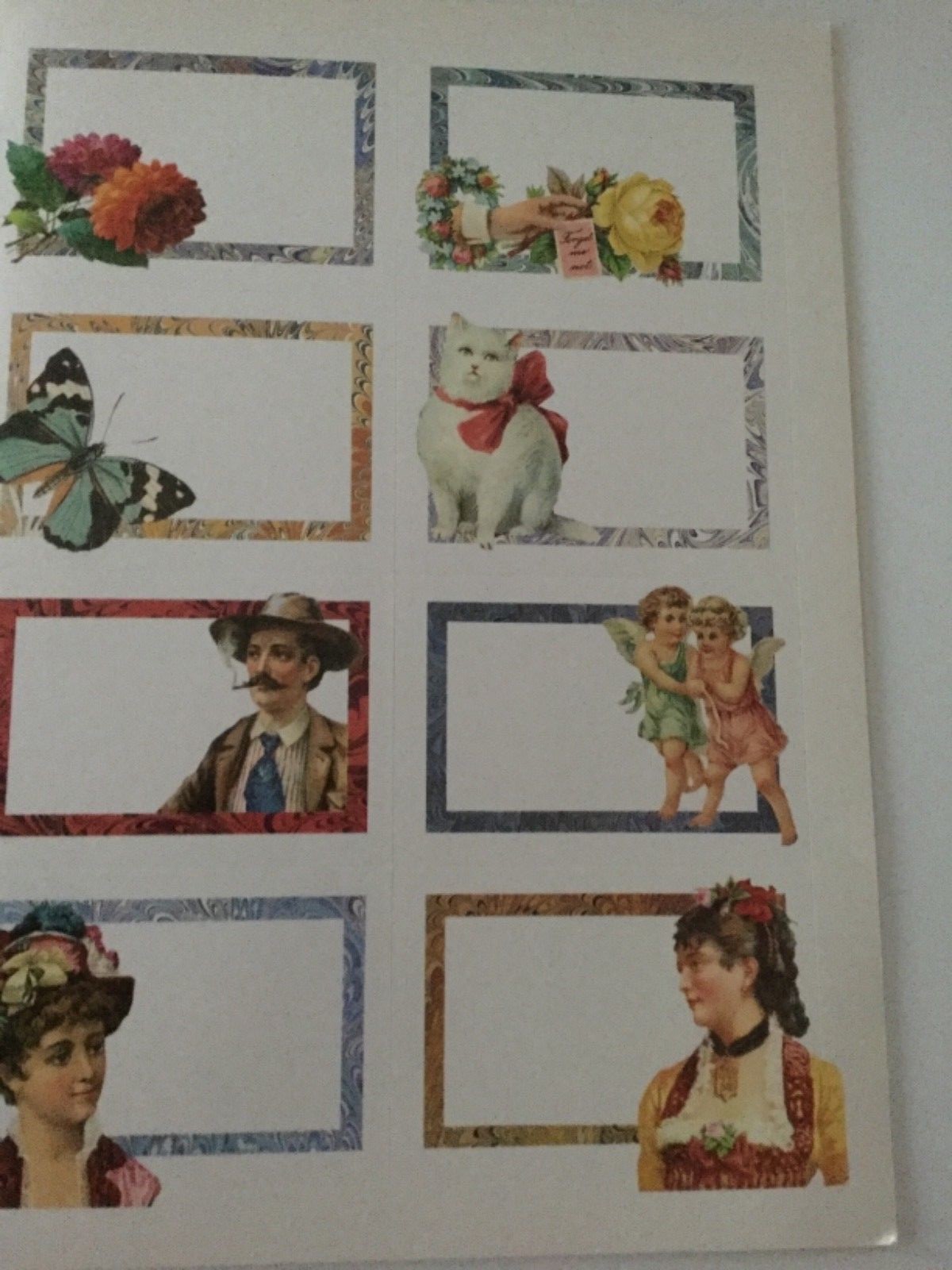 Vintage 1993 Old Fashioned Gift Labels Book By Maggie Kate