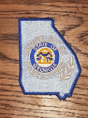 Insigne  tissu depart ent of corrections state of georgia  USA Vintage ancien