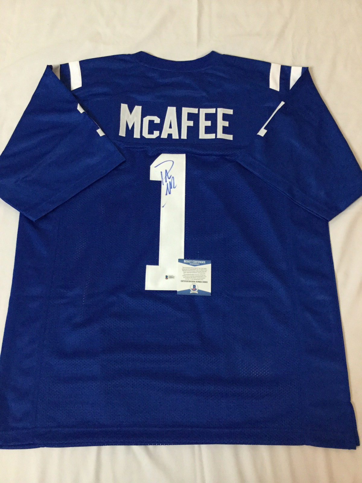 pat mcafee signed jersey